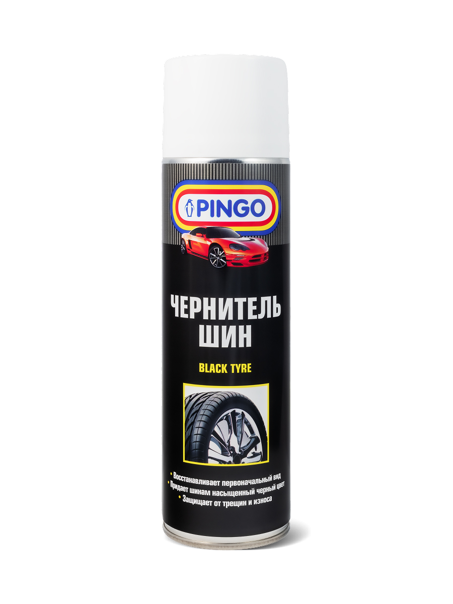 Чернитель шин PINGO, аэрозольный баллон 650 мл
